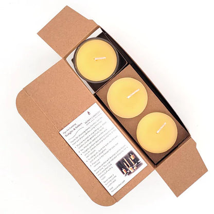 Pack of Beeswax Votive Candles | Natural