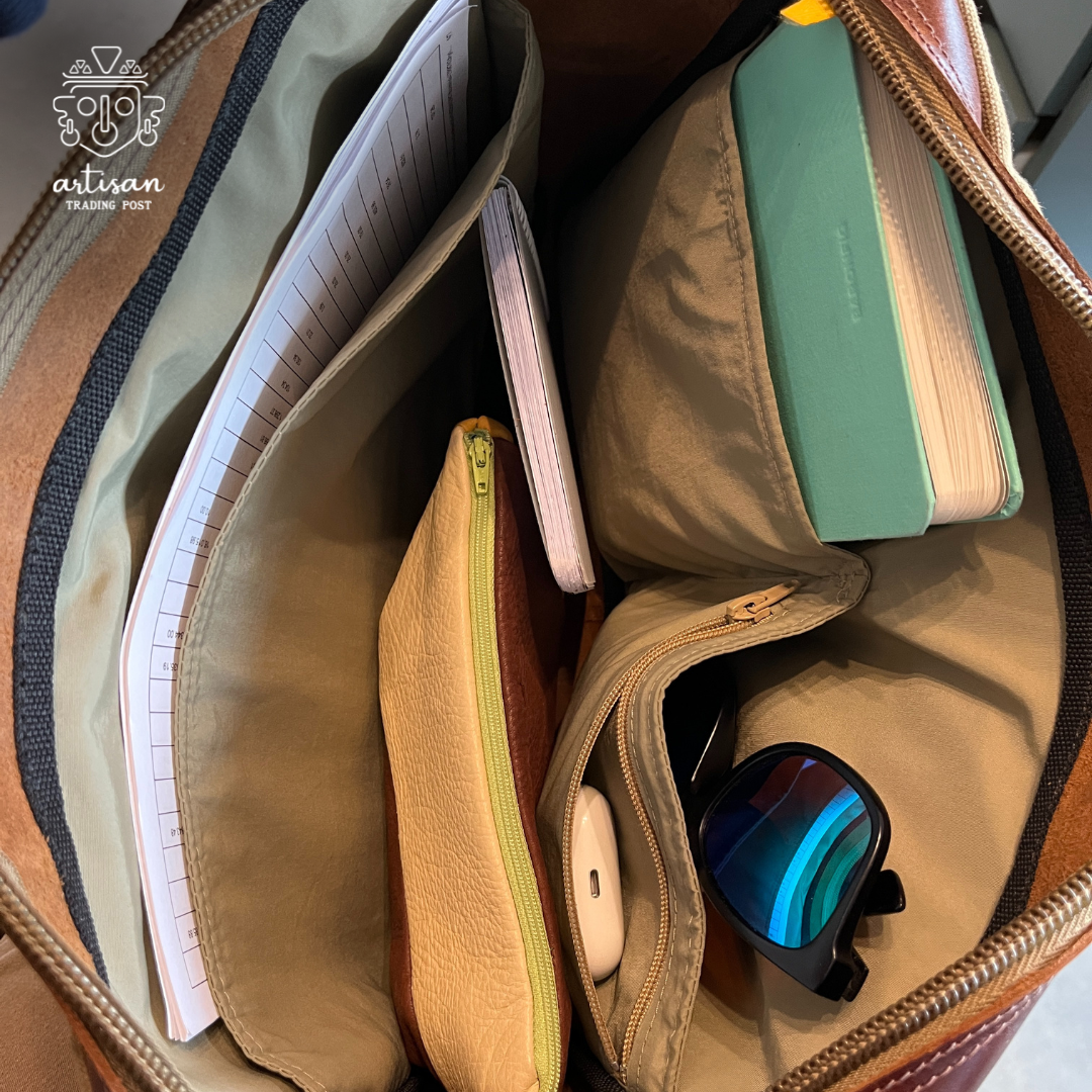 Canvas artisan shop backpack