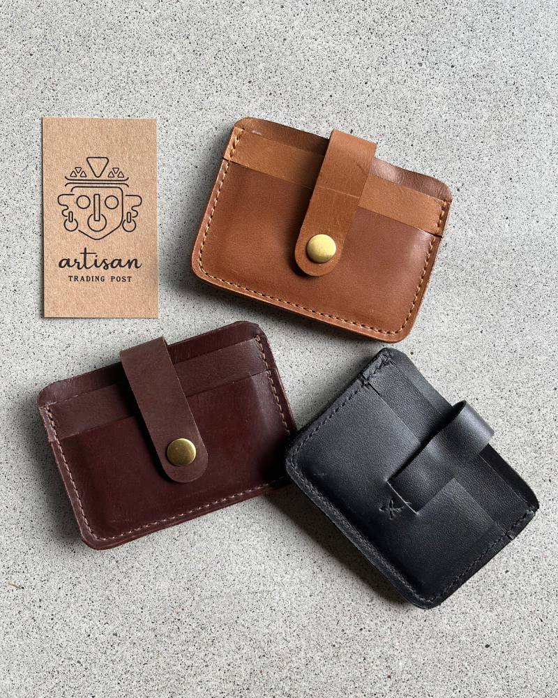 Francisco Leather Card Wallet | Hickory