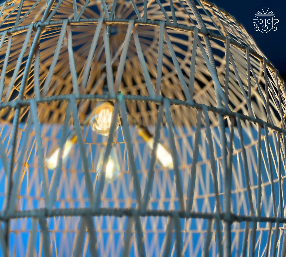 Handwoven Chandelier | Extra Large Acorn