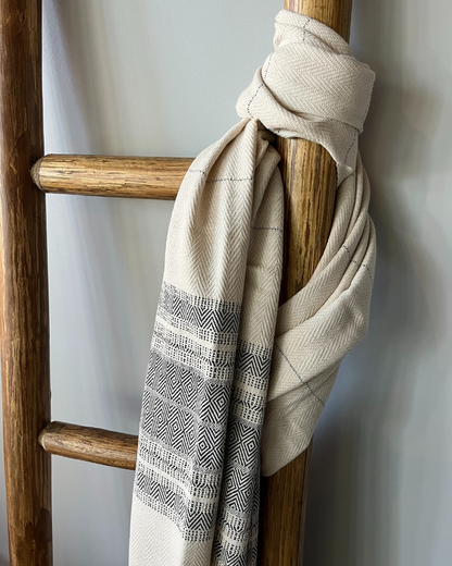 Muskoka Wrap | Handwoven Cotton | Cottage Cream