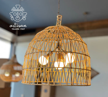 Handwoven Chandelier | Large Acorn