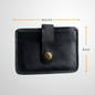 Francisco Leather Card Wallet | Midnight Black