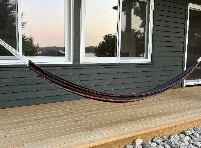 Handwoven Cotton Hammock | Charcoal